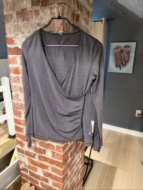 lululemon athletica Tops - Lululemon Long-Sleeve Wrap-Front Top